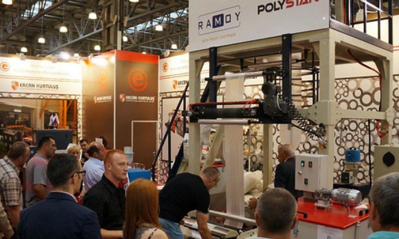 POLYSTAR Demonstrated ABA Co-extrusion Blown Film Machine in RosUpack Russia